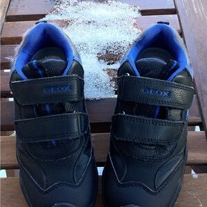 Geox Kids Black and Blue Sneakers